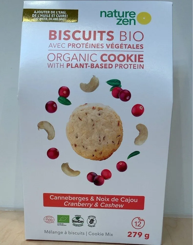 Biscuits Bio Canneberges & Noix de Cajou