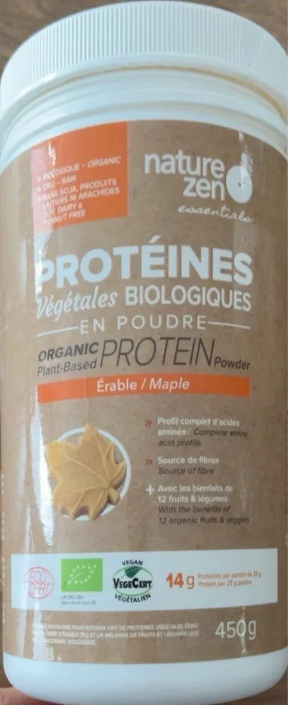 Protéines Erable