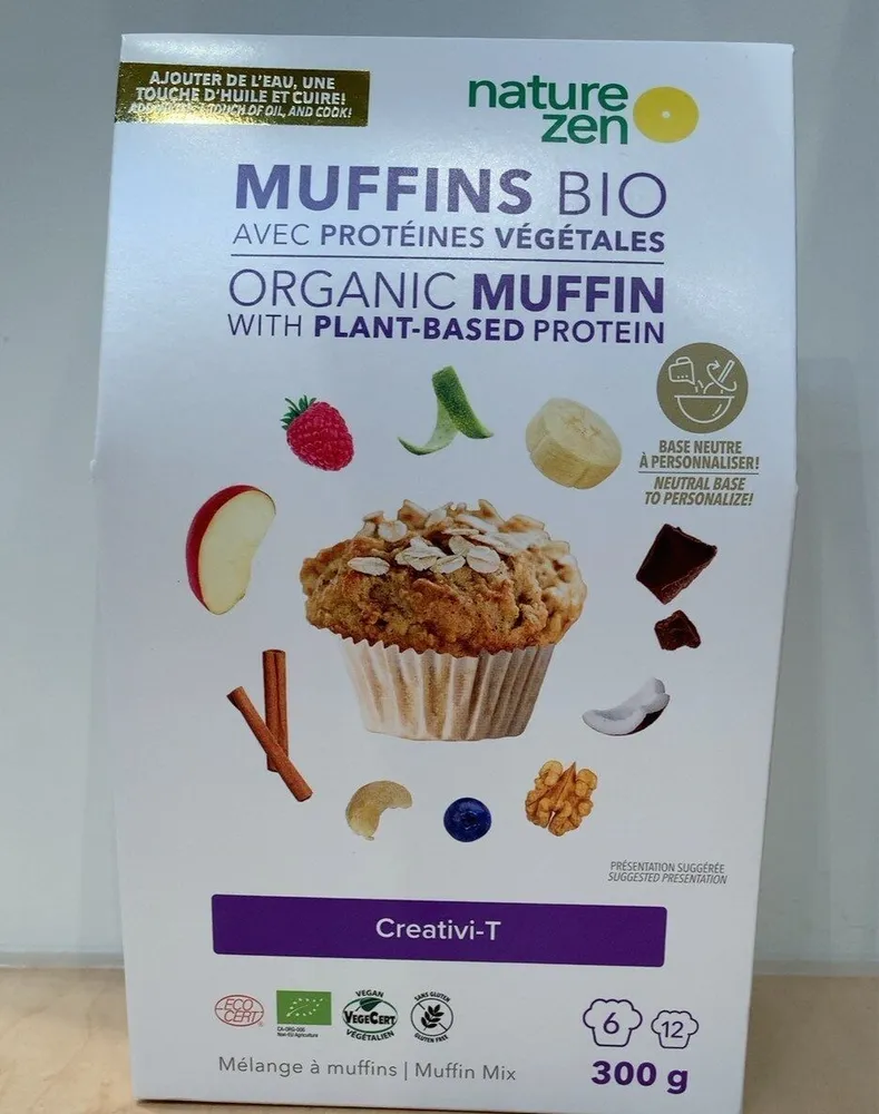 Muffins Bio avec Protéines Végétales