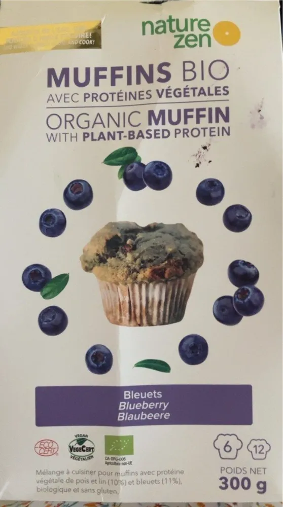 Muffins bio bleuets