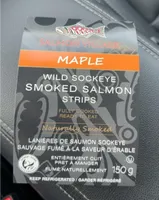 Wild Sockeye smoked salmon strips