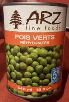 Pois verts réhydratés