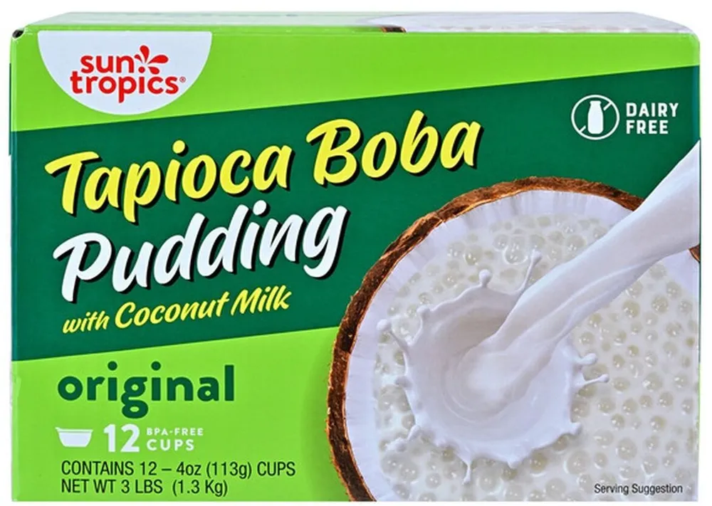 Tapioca Boba Pudding with Coconut Milk
