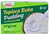 Tapioca Boba Pudding with Coconut Milk