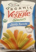 Organic garden veggie straws zesty ranch