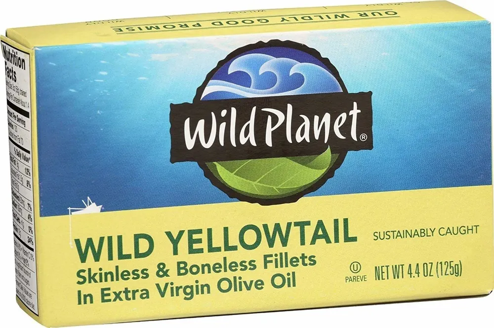 Wild Yellowtail Skinless & Boneless Fillets In Extra Virgin Olive Oil