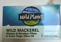 Wild Mackerel Skinless & Boneless Fillets In Extra Virgin Olive Oil