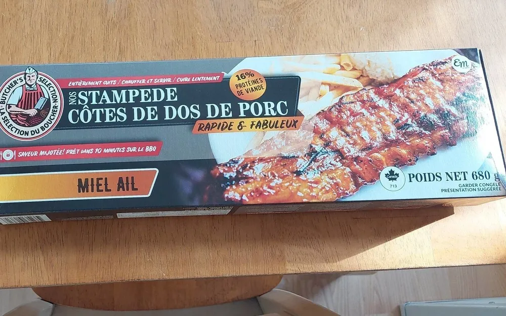 Côte levée miel et ail