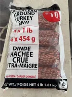 Extra lean ground turkey raw