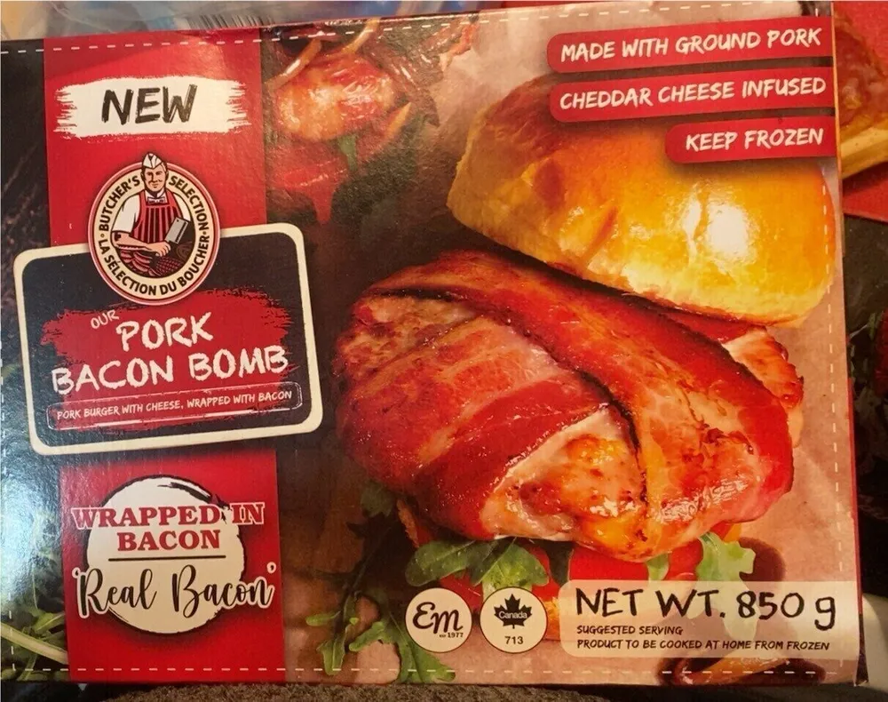 Pork bacon bomb