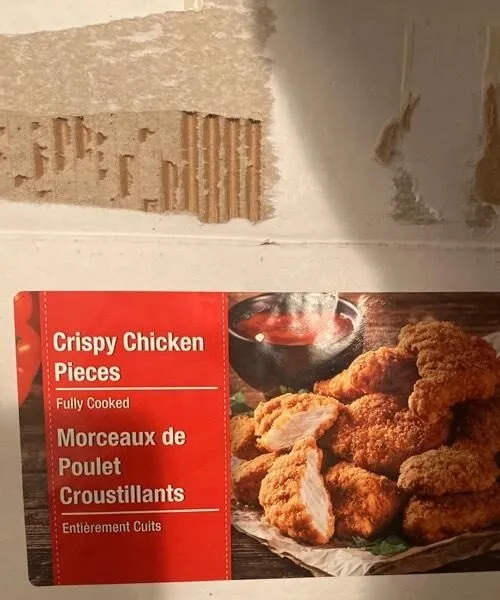 Crispy chicken pieces