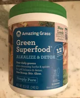 Green superfood alkalize and detox