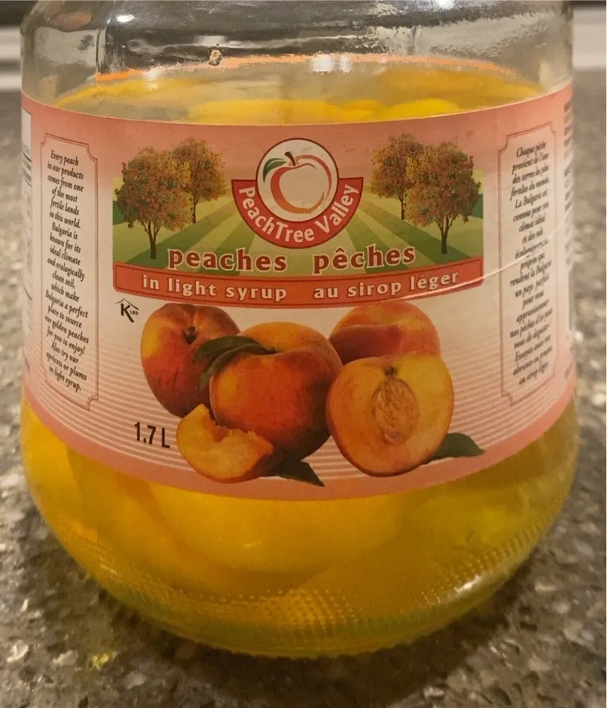 Peaches with Light Syrup