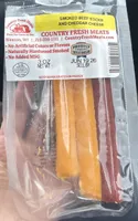 Smoked Beef Sticks and Cheddar Cheese