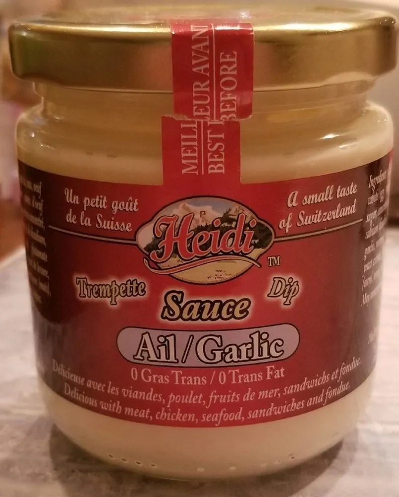 Sauce Heidi à l'ail