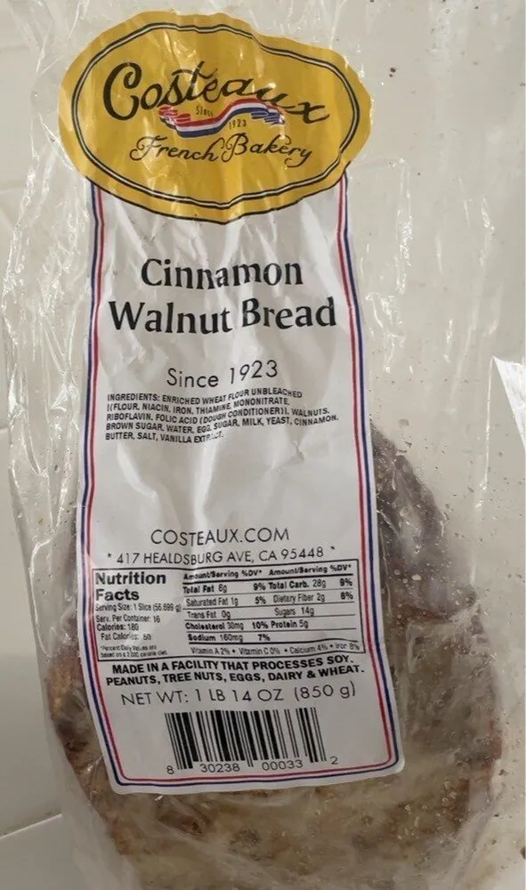 Cinnamon Walnut Bread