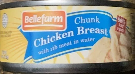Chunk Chicken Breast with rib meat in water