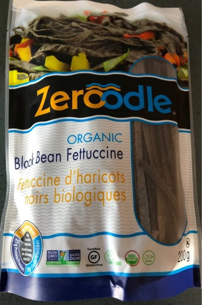 Black bean fettuccine