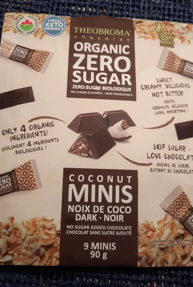 Theobroma chocolat zéro sucre bio