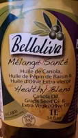 Belloliva Mélange Santé, Huile de Canola, Huile de Pépin de Raisin & Huile d'Olive Extra vierge