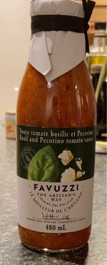 Sauce tomate Basilic et Pecorino