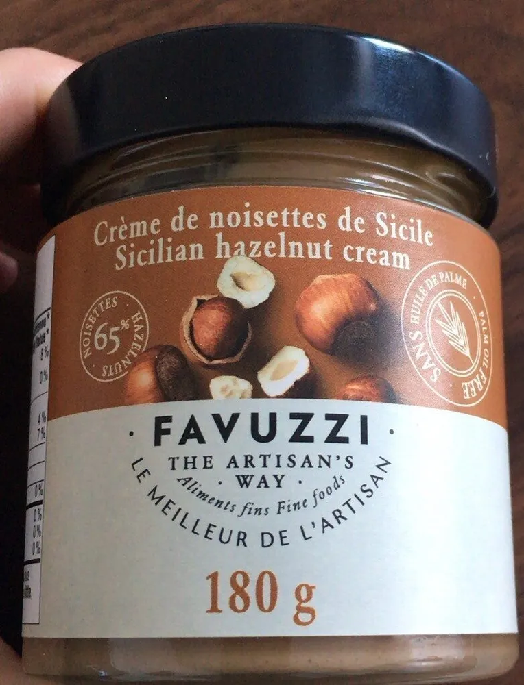 Creme de noisettes de sicile