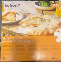 Pizza focaccia prosciutto e formaggio