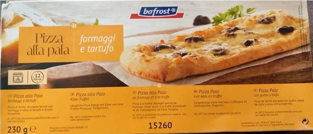 Pizza formaggi e tartufo