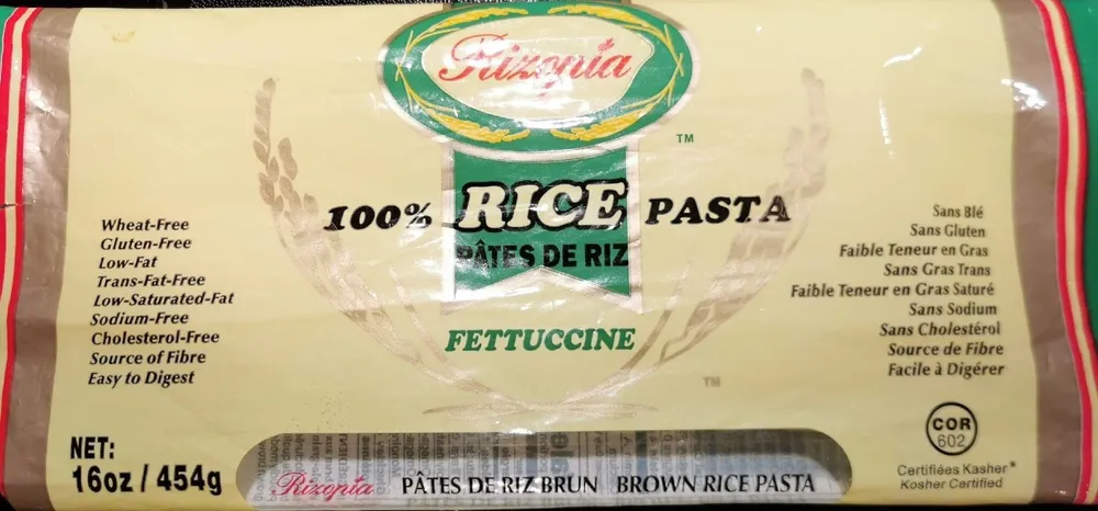 100% Rice Pasta Fettuccine