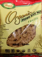 organic brown rice pasta fusilli