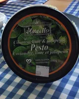 Pesto coriandre, lime, jalapeno