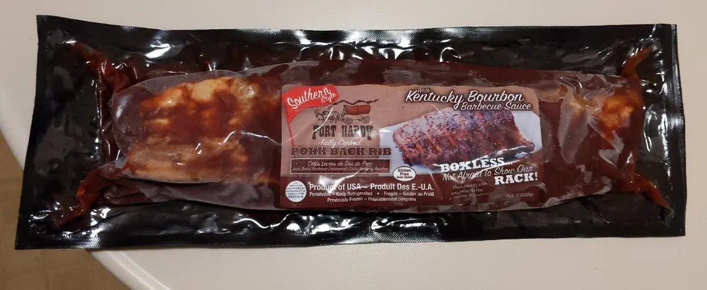 Fully Cooked Pork Back Rib with Kentucky Bourbon Sauce