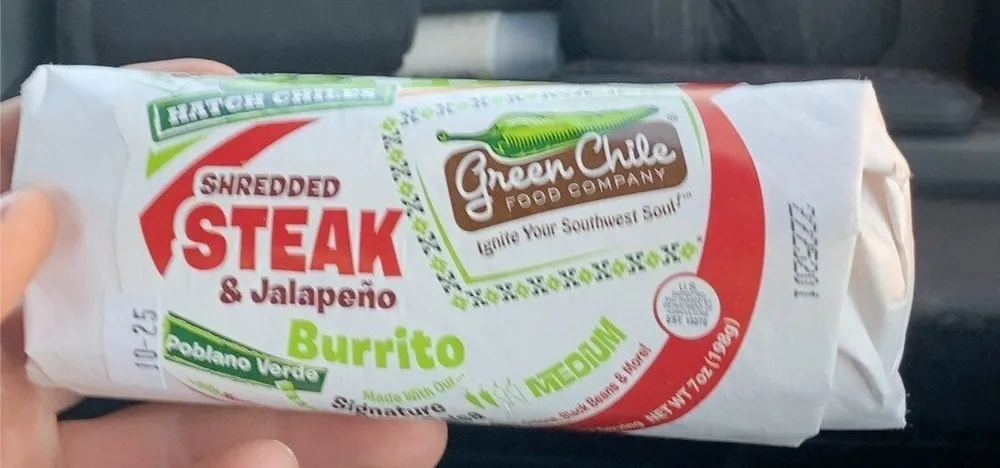 Shredded Steak & Jalapeño Burrito