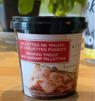 Rillettes de truite et crevettes fumées