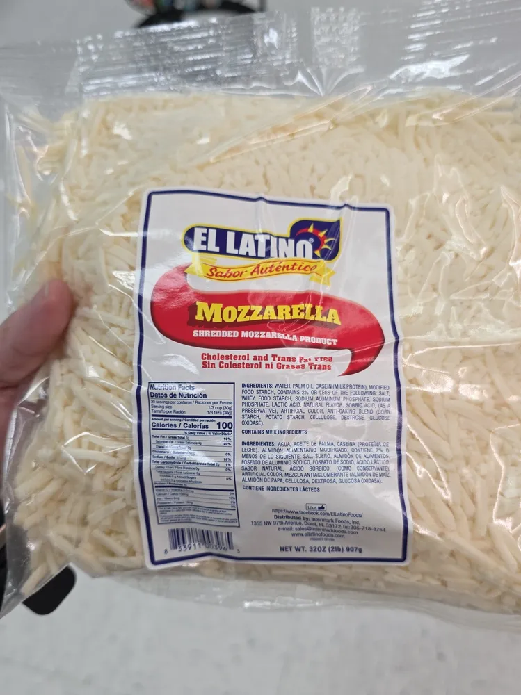 Shredded Mozzarella Product