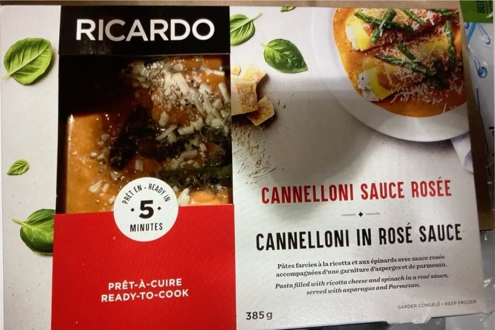 Cannelloni sauce rosée