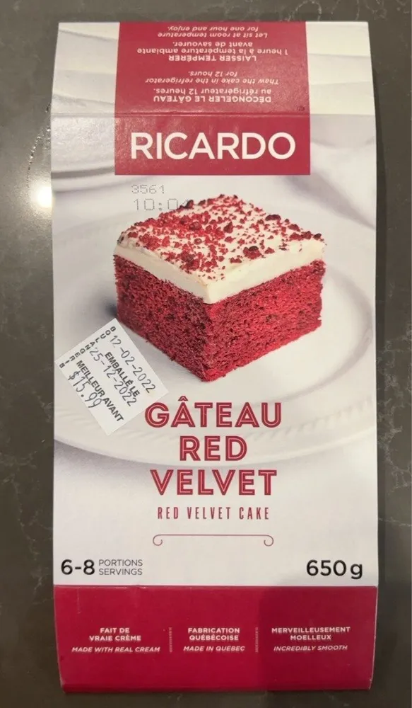 Ricardo Red Velvet Cake