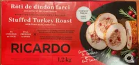 Stuffed turkey roast with pears and cranberries