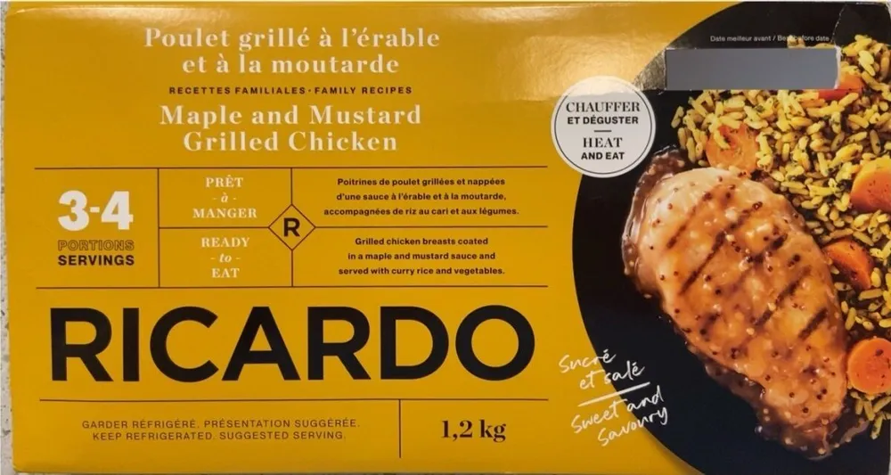 Poulet grillé à l’érable et à la moutarde