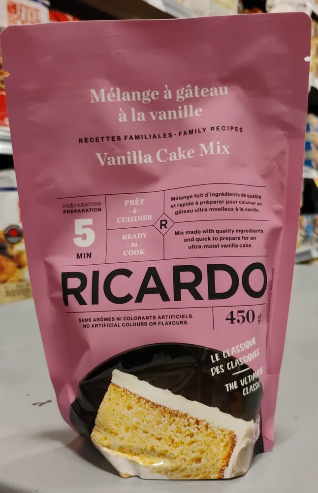 Ricardo vanilla cake mix