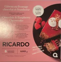 Gateau au fromage chocolat et framboise