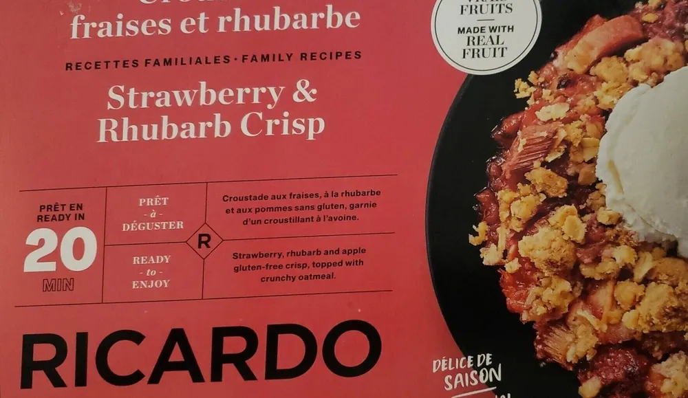 Croustade fraises et rhubarbe