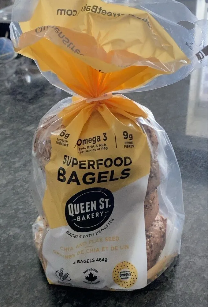 Superfood Bagels Chia and Flax Seed
