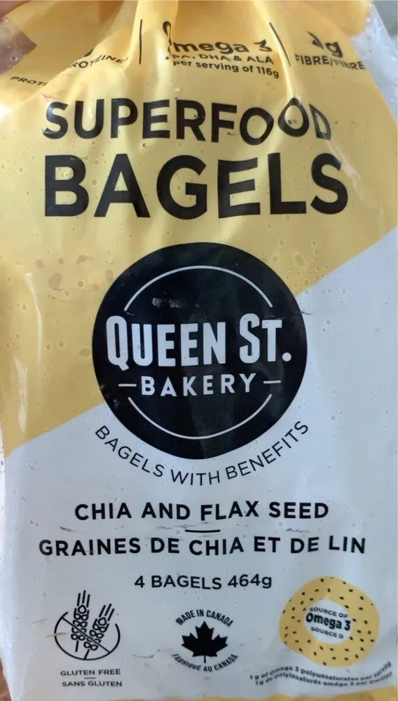 Superfood Bagels Chia and Flax Seed