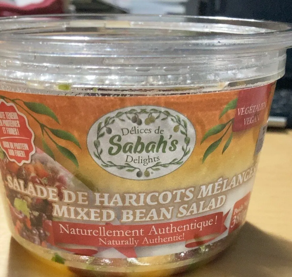 Salade de haricots mélangés