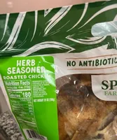 Herb seasoned roasted chicken