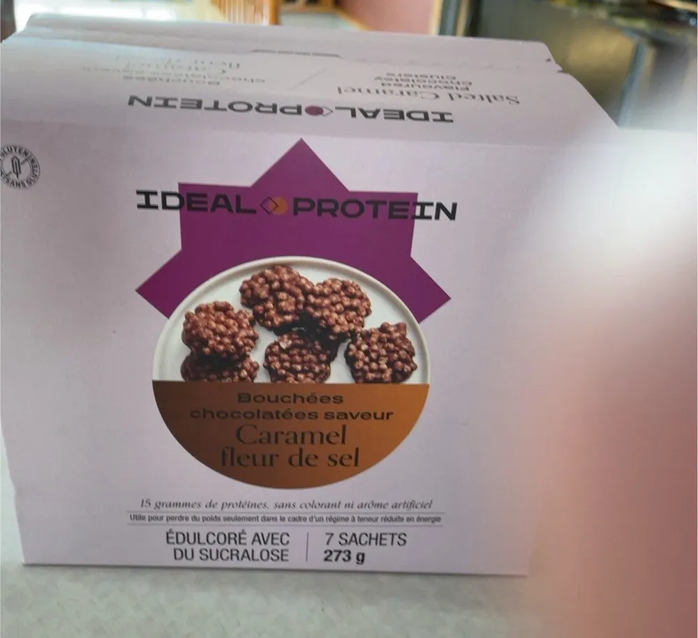 Bouchees chocolatees saveur caramel fleur de sel