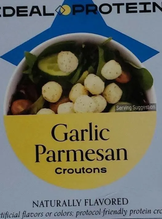 Garlic parmesan croutons