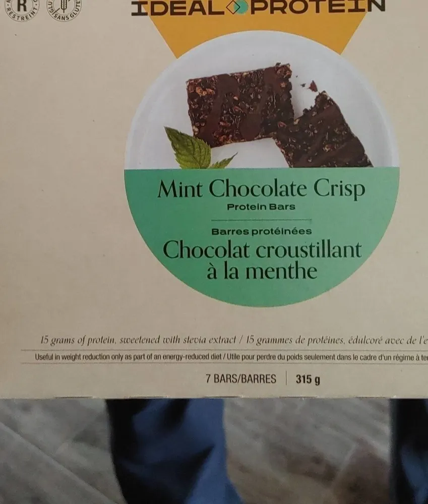 Mint chocolate crisps