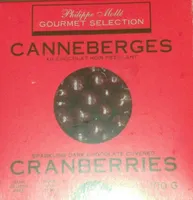 Canneberges au chocolat noir pétillant